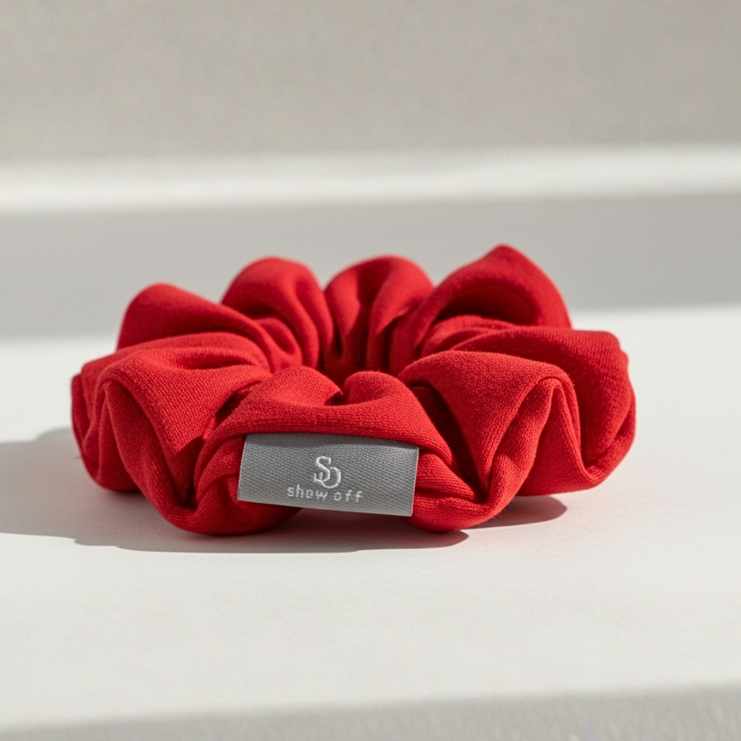 Ruby Red Scrunchie